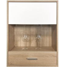 Meyvaser, Conjunto de muebles de salón 220 cm Color cambrian y blanco, muebles de salón.